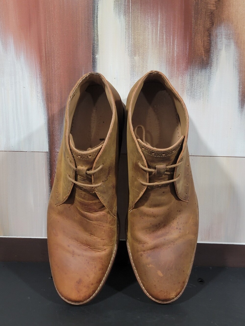 Cole Haan Men's Size 10 Leather Cambridge Chukka Boots Lace Up Brown Casual - Picture 6 of 8